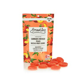 Peach Fruit Chews, 250mg Delta-8 THC - OK thumbnail 1
