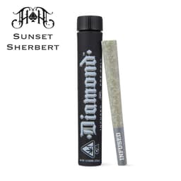 1g Diamond Infused Pre-Roll: Sunset Sherbet thumbnail 1