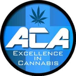 A Cut Above storefront banner - recreational marijuana dispensary