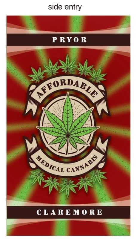 iWeed storefront banner - recreational marijuana delivery