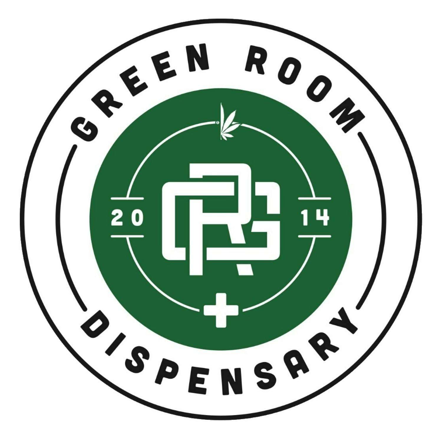 Green Room - Campus storefront banner - recreational marijuana dispensary