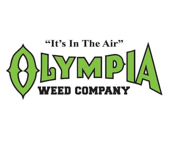 Olympia Weed Company storefront banner - recreational marijuana dispensary