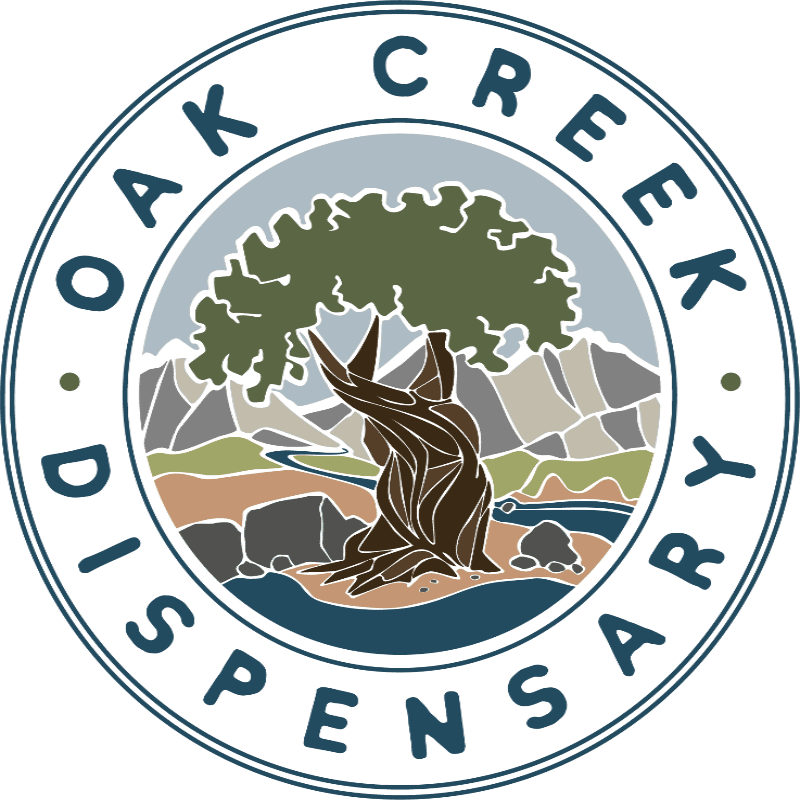 Oak Creek Dispensary storefront banner - recreational marijuana dispensary