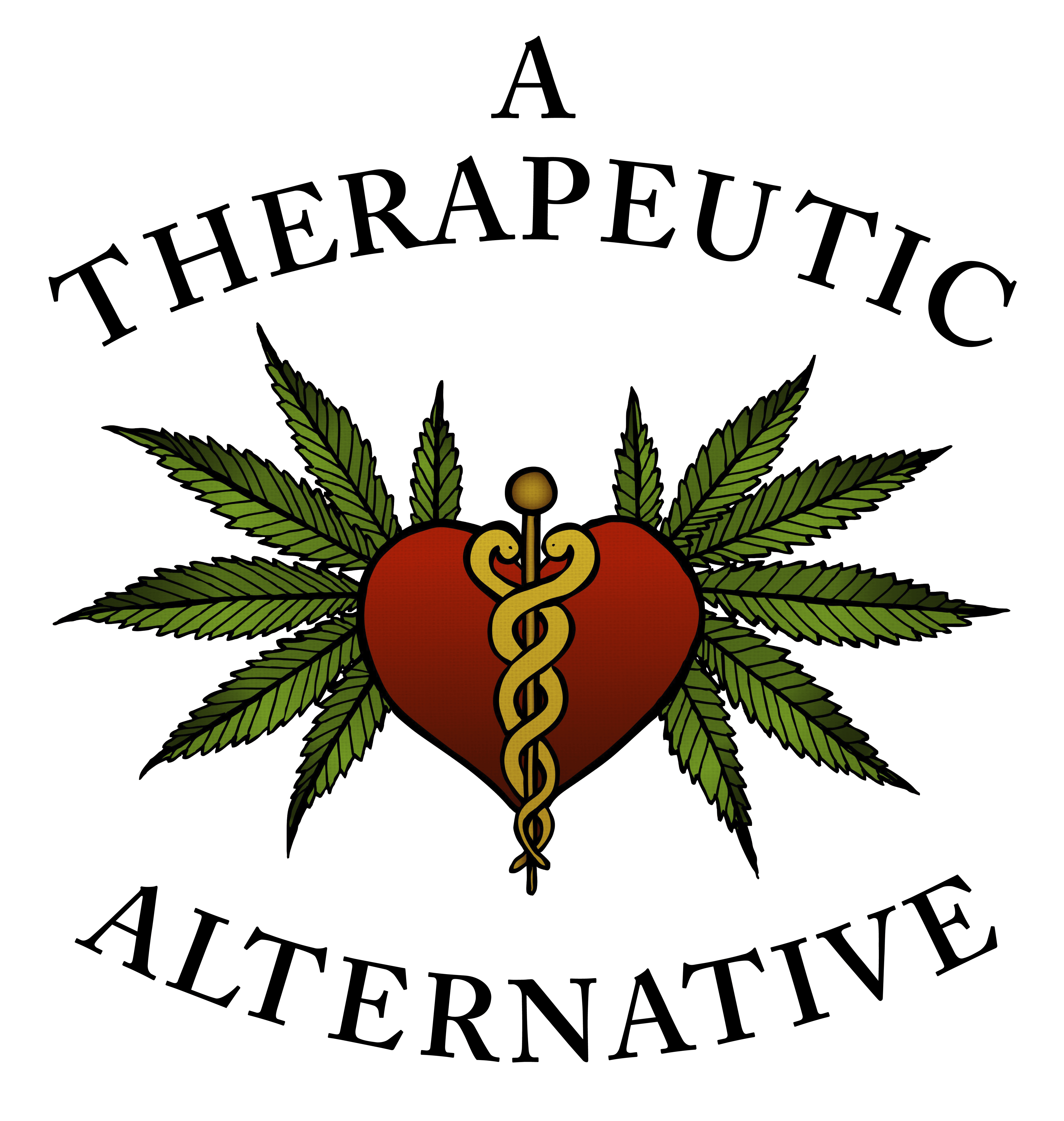 A Therapeutic Alternative storefront banner - recreational marijuana dispensary