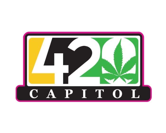 420 Capitol storefront banner - recreational marijuana dispensary