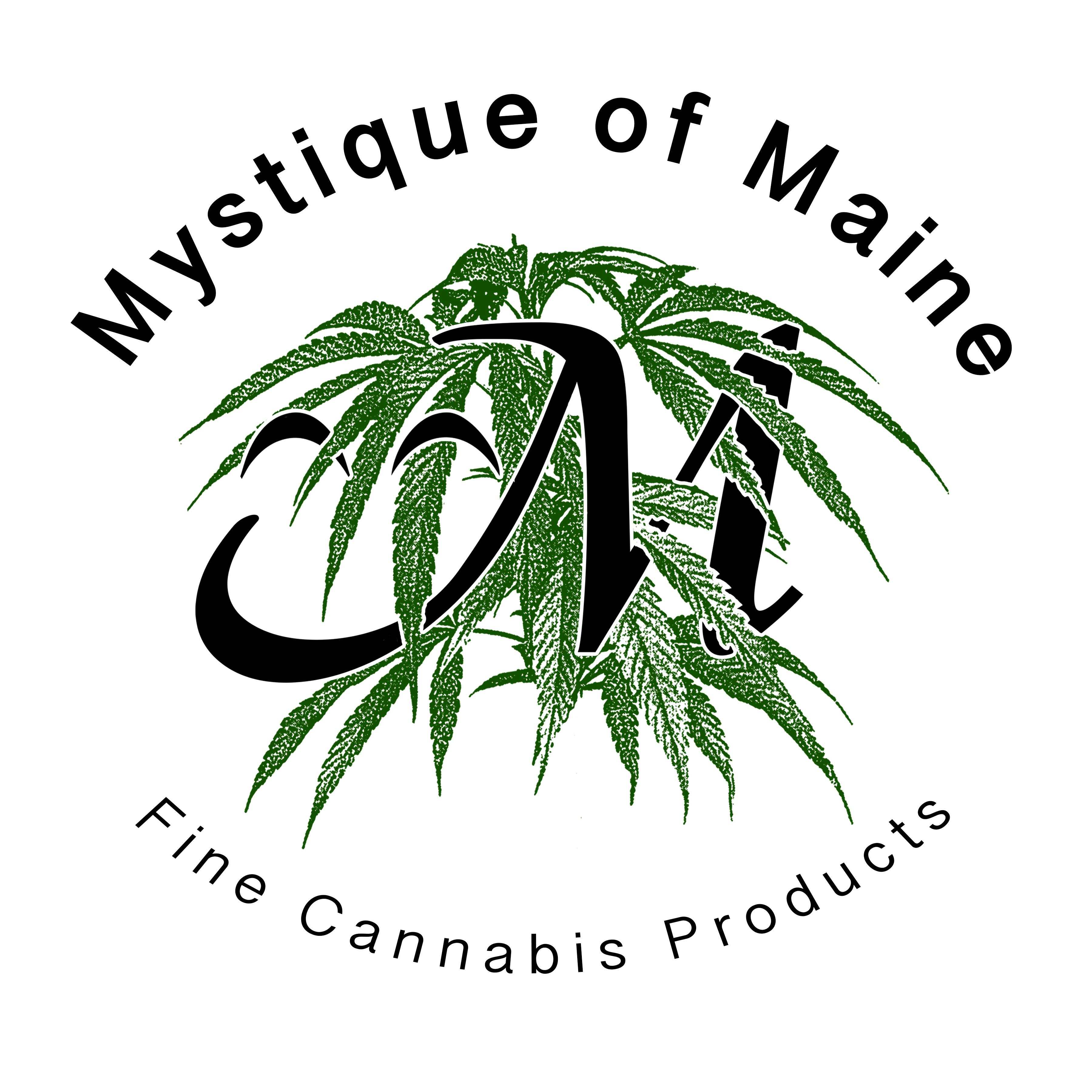 Mystique of Maine Outlet Store storefront banner - recreational marijuana dispensary