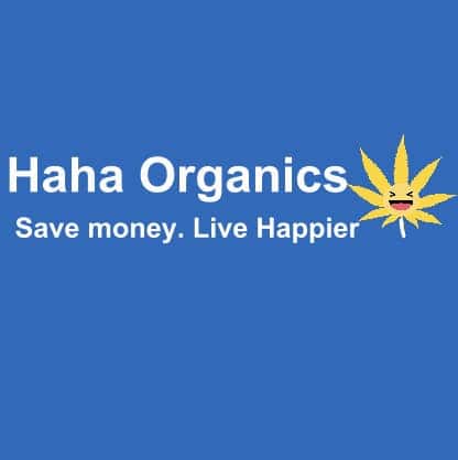 Haha Organic storefront banner - recreational marijuana delivery