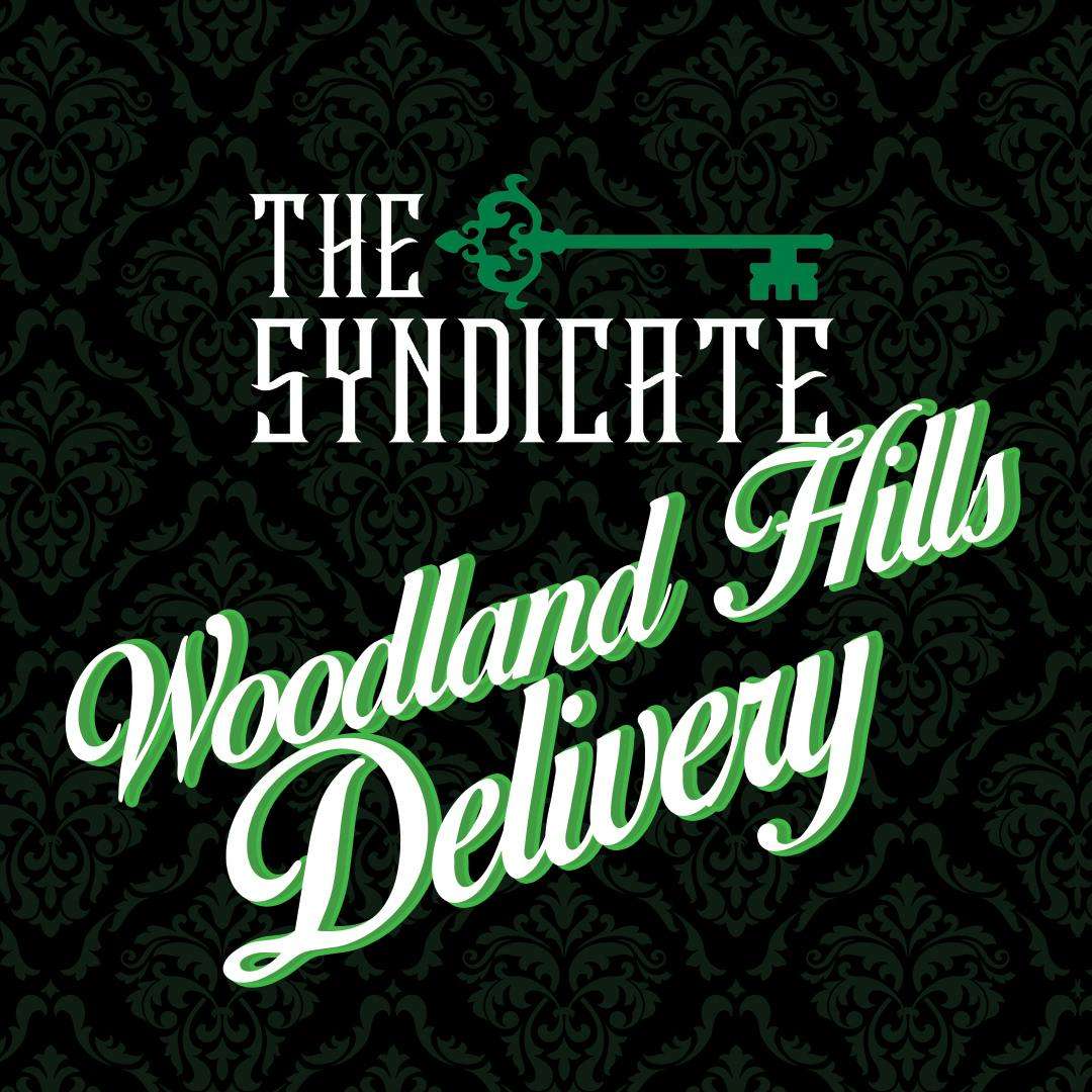 The Syndicate Delivery - Woodland Hills storefront banner - recreational marijuana delivery
