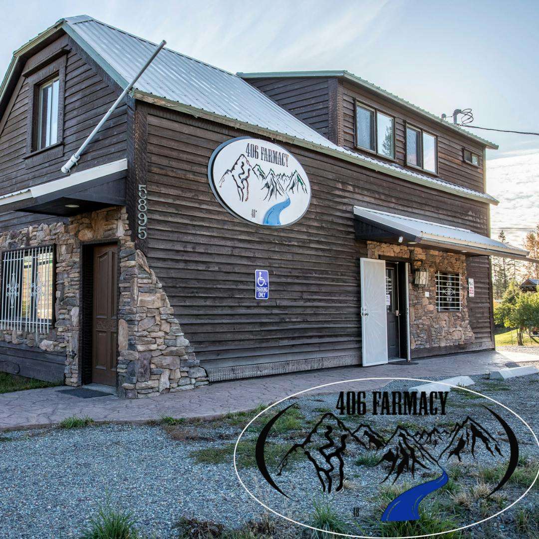 406 Farmacy storefront banner - recreational marijuana dispensary