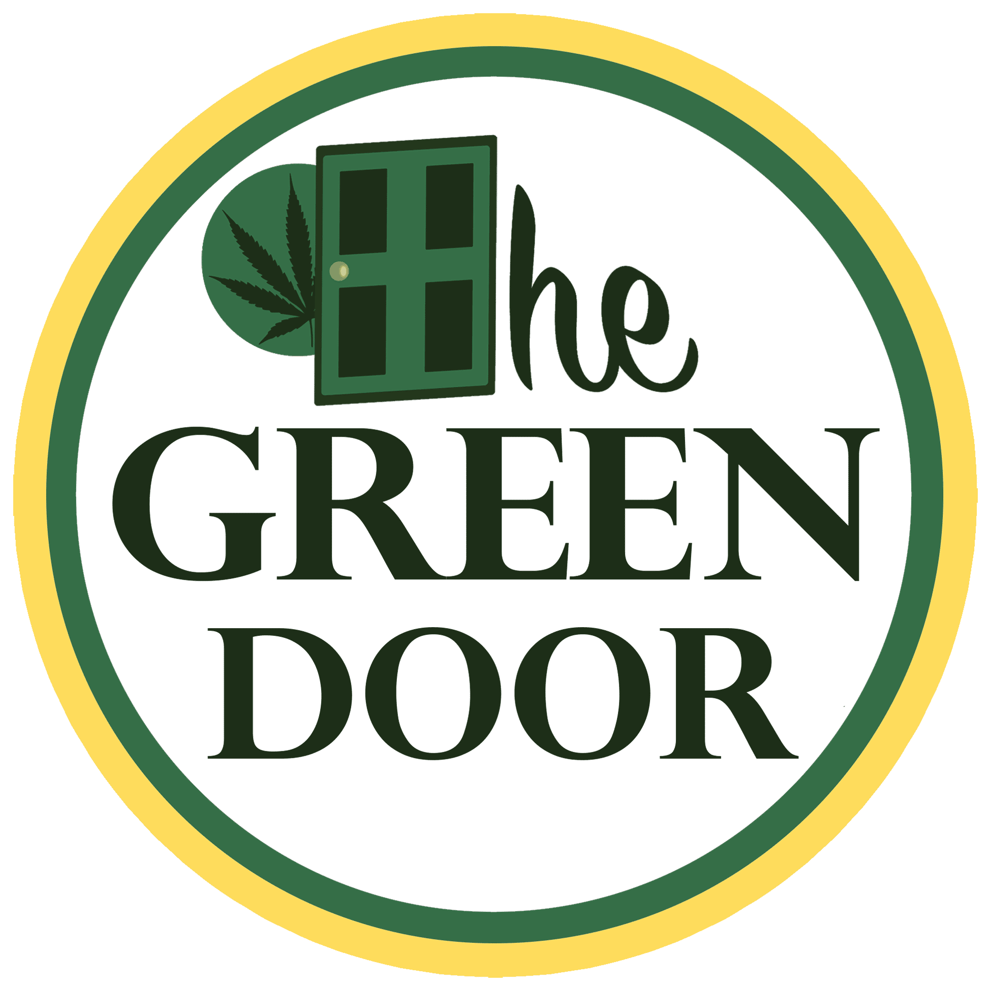 The Green Door Bangor - REC storefront banner - recreational marijuana dispensary