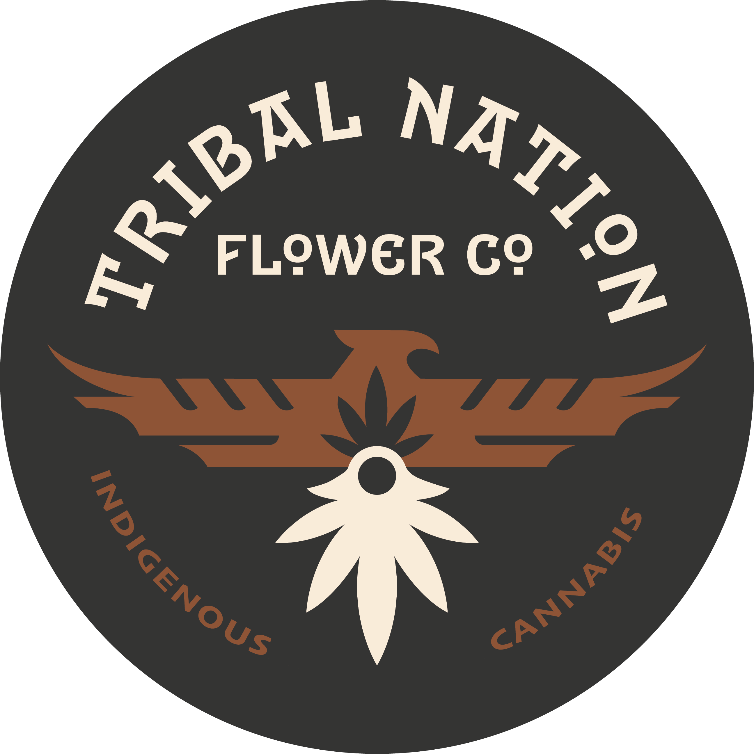 Tribal Nation Flower Co storefront banner - recreational marijuana dispensary