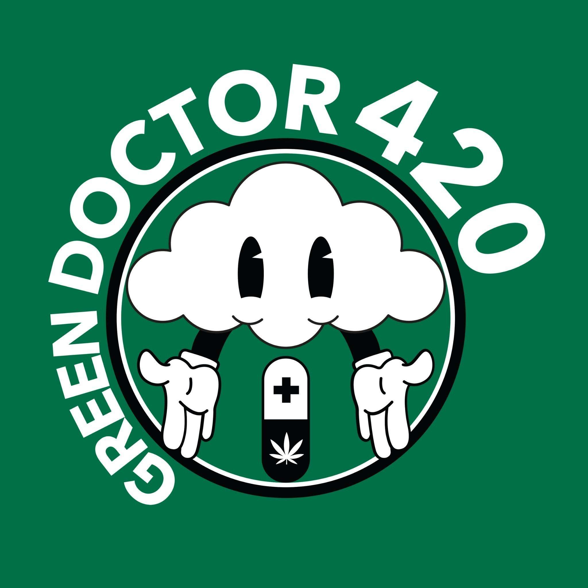 Green Doctor 420 - Norman storefront banner - recreational marijuana dispensary