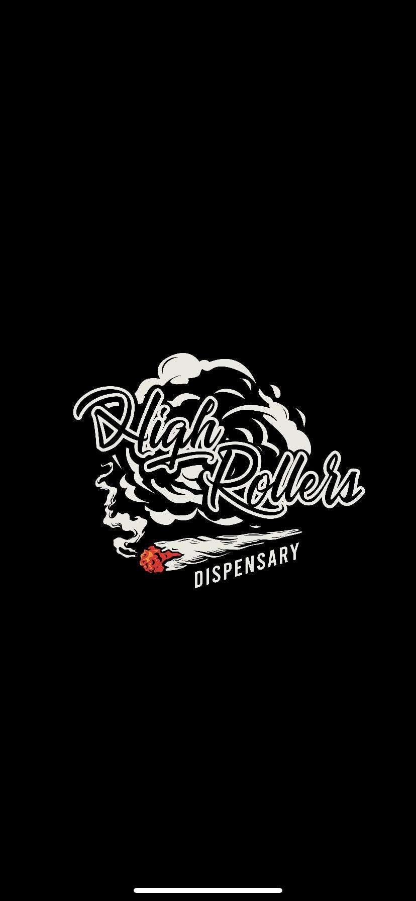 High Rollers Dispensary storefront banner - recreational marijuana dispensary