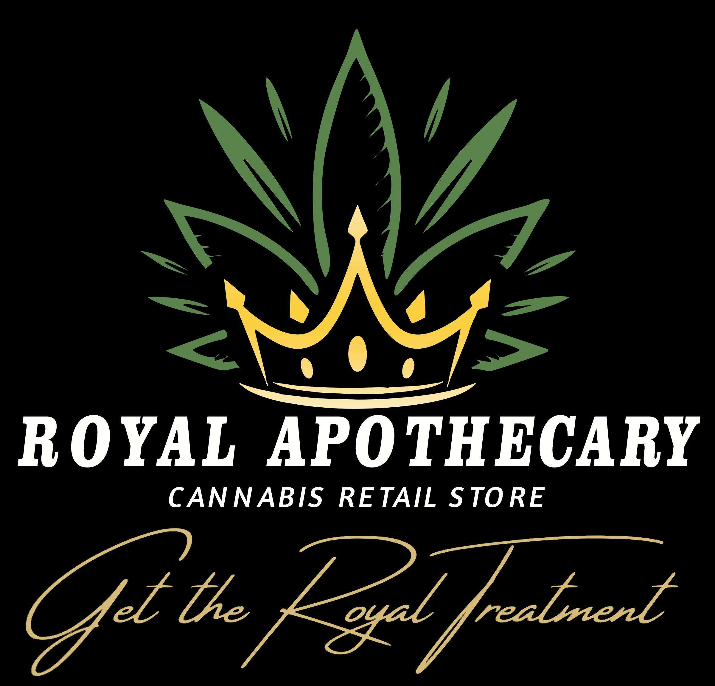 Royal Apothecary storefront banner - recreational marijuana dispensary