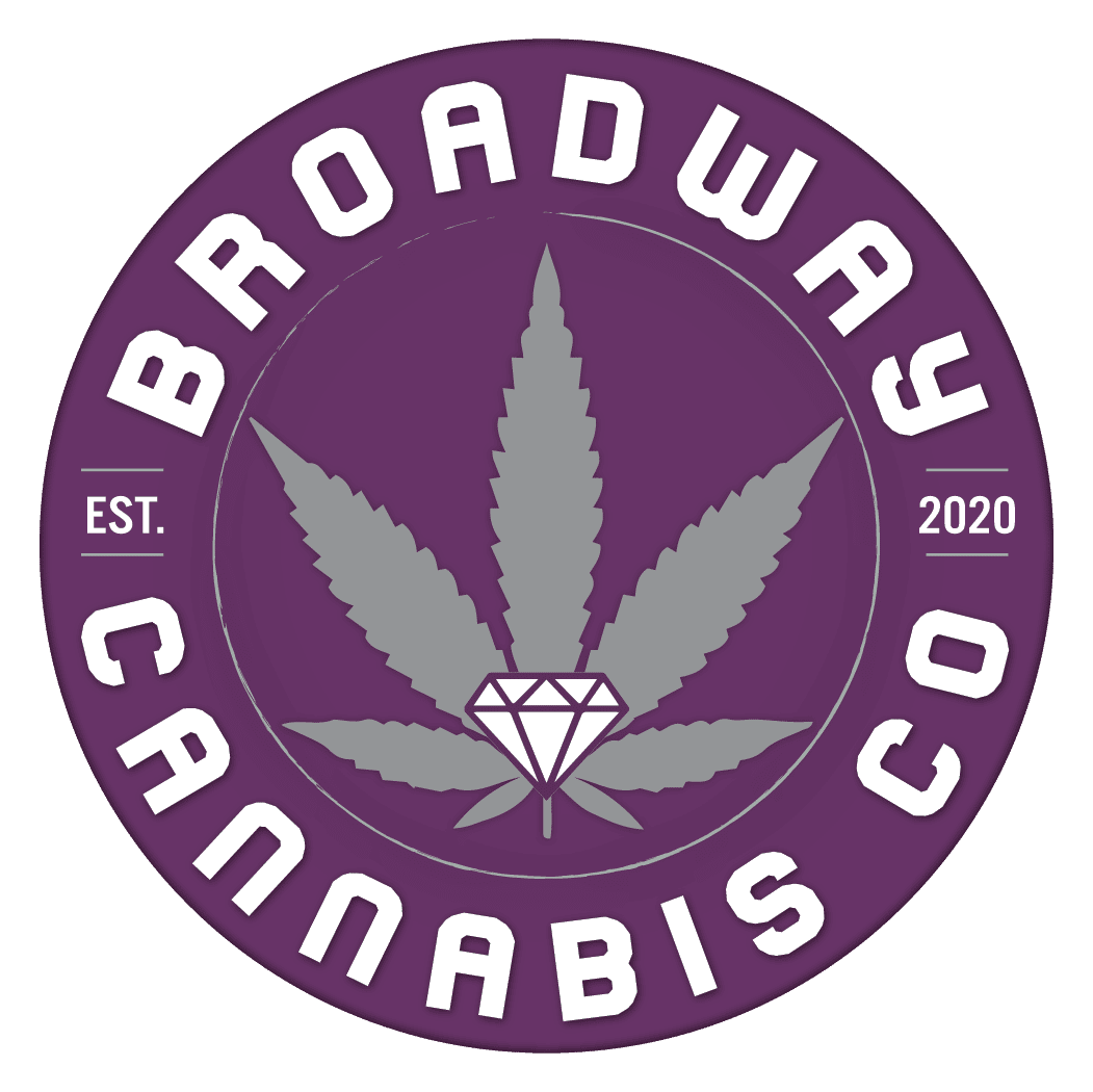 Broadway Cannabis storefront banner - recreational marijuana dispensary