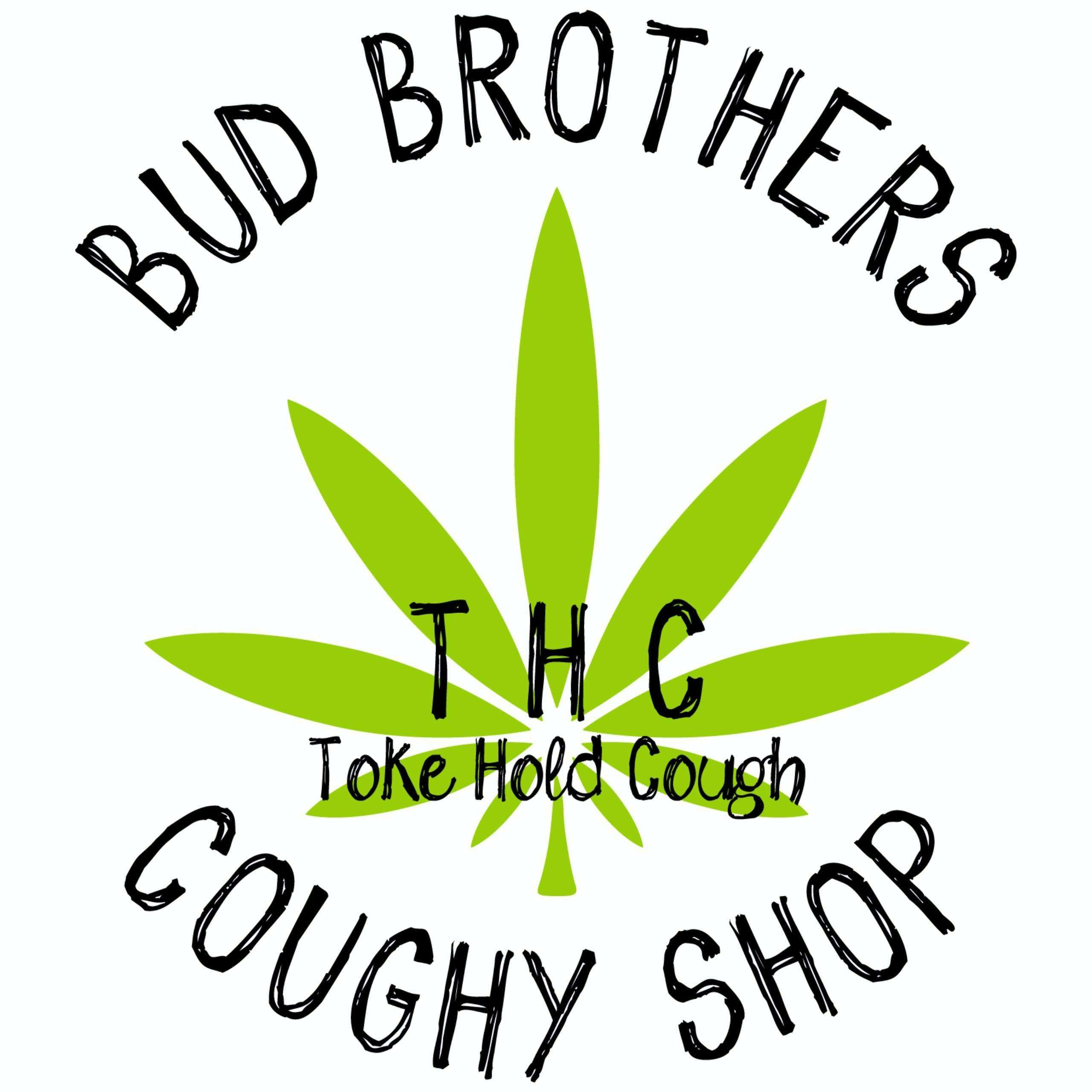 Bud Brothers Coughy Shop - Stillwater storefront banner - recreational marijuana dispensary