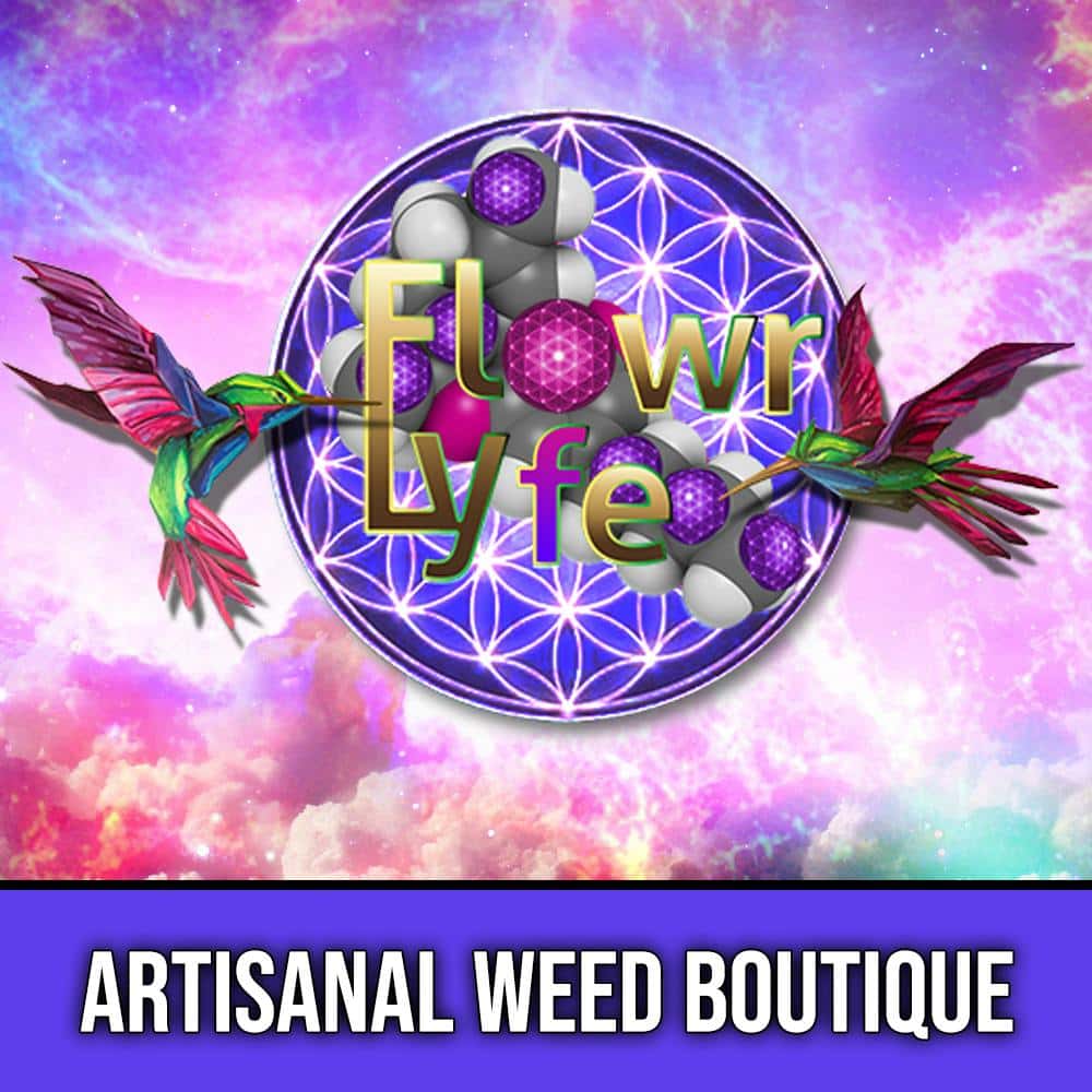 Flowr of Lyfe storefront banner - recreational marijuana dispensary