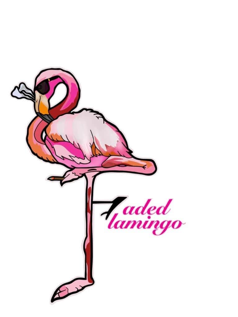 Faded Flamingo - Pryor storefront banner - recreational marijuana dispensary