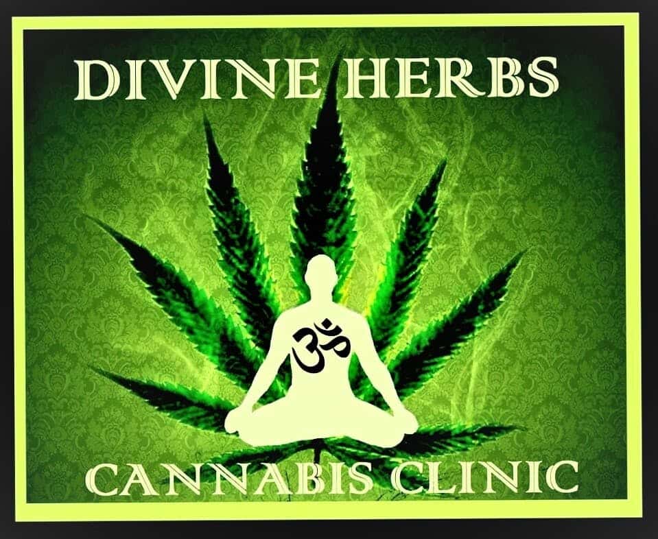 Divine Herbs Cannabis Clinic storefront banner - recreational marijuana dispensary