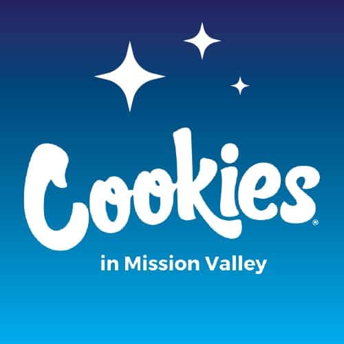 Cookies Mission Valley storefront banner - recreational marijuana dispensary