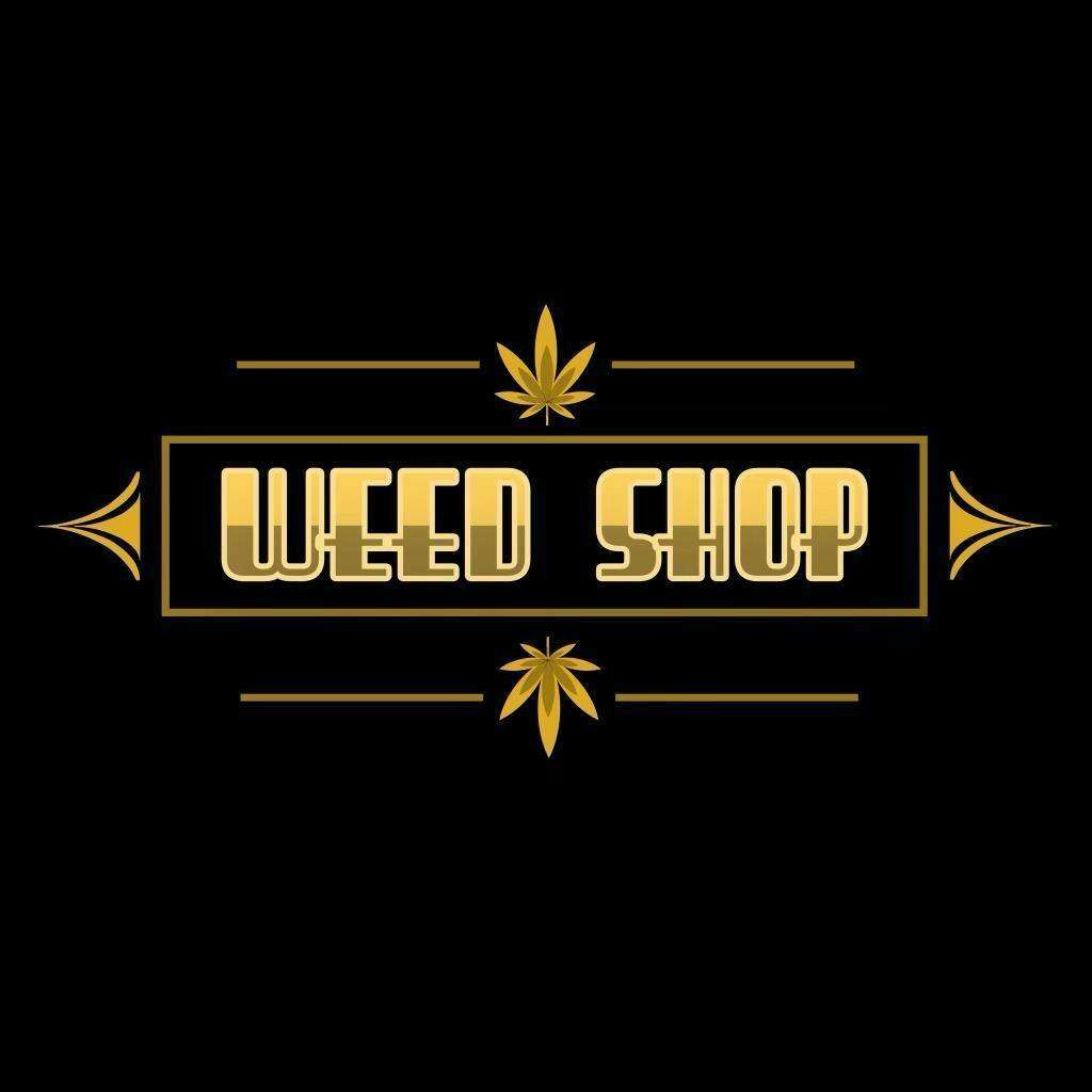 Weed Shop storefront banner - recreational marijuana dispensary