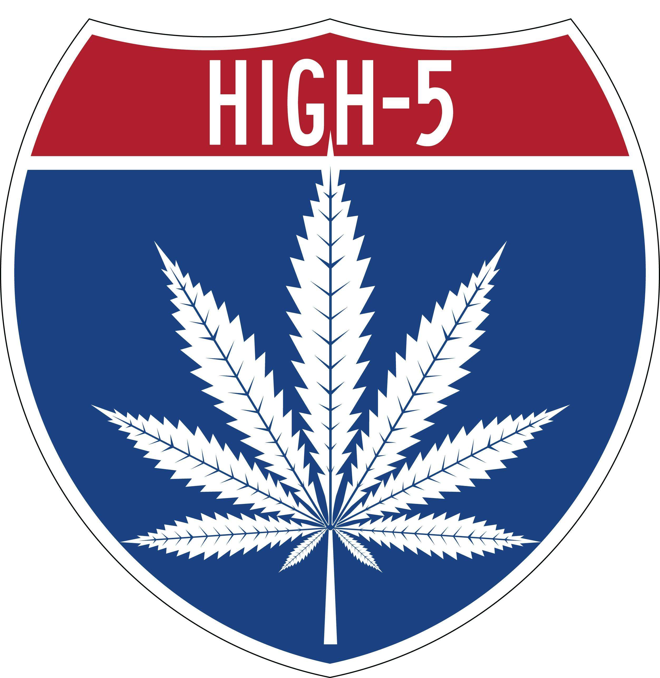 High 5 Cannabis storefront banner - recreational marijuana dispensary