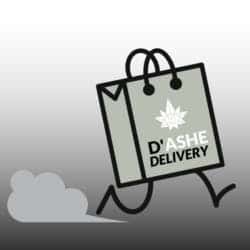 D'ASHE Delivery storefront banner - recreational marijuana delivery