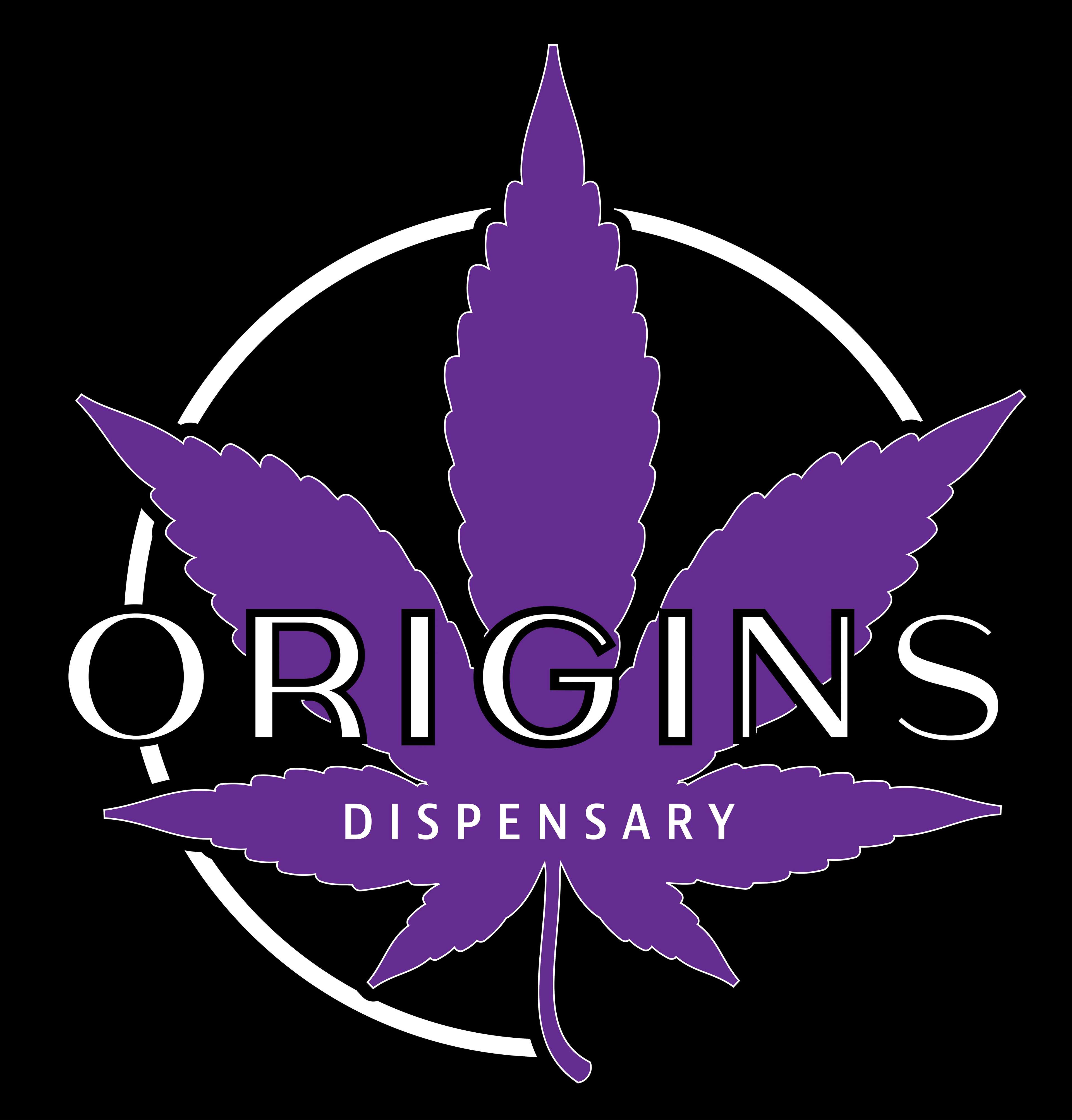 Origins Cannabis Company storefront banner - recreational marijuana dispensary