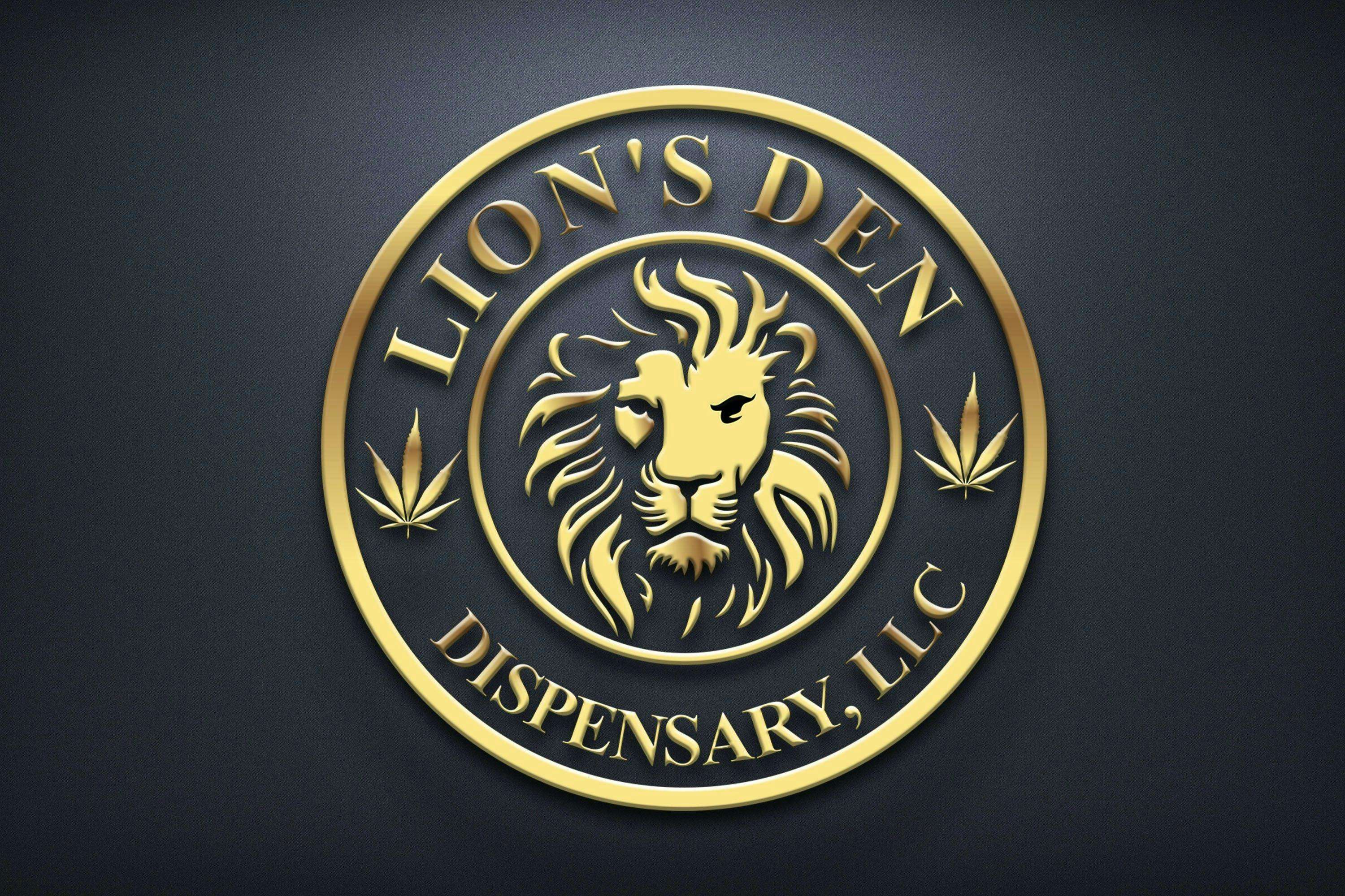 Lion's Den Dispensary storefront banner - recreational marijuana dispensary