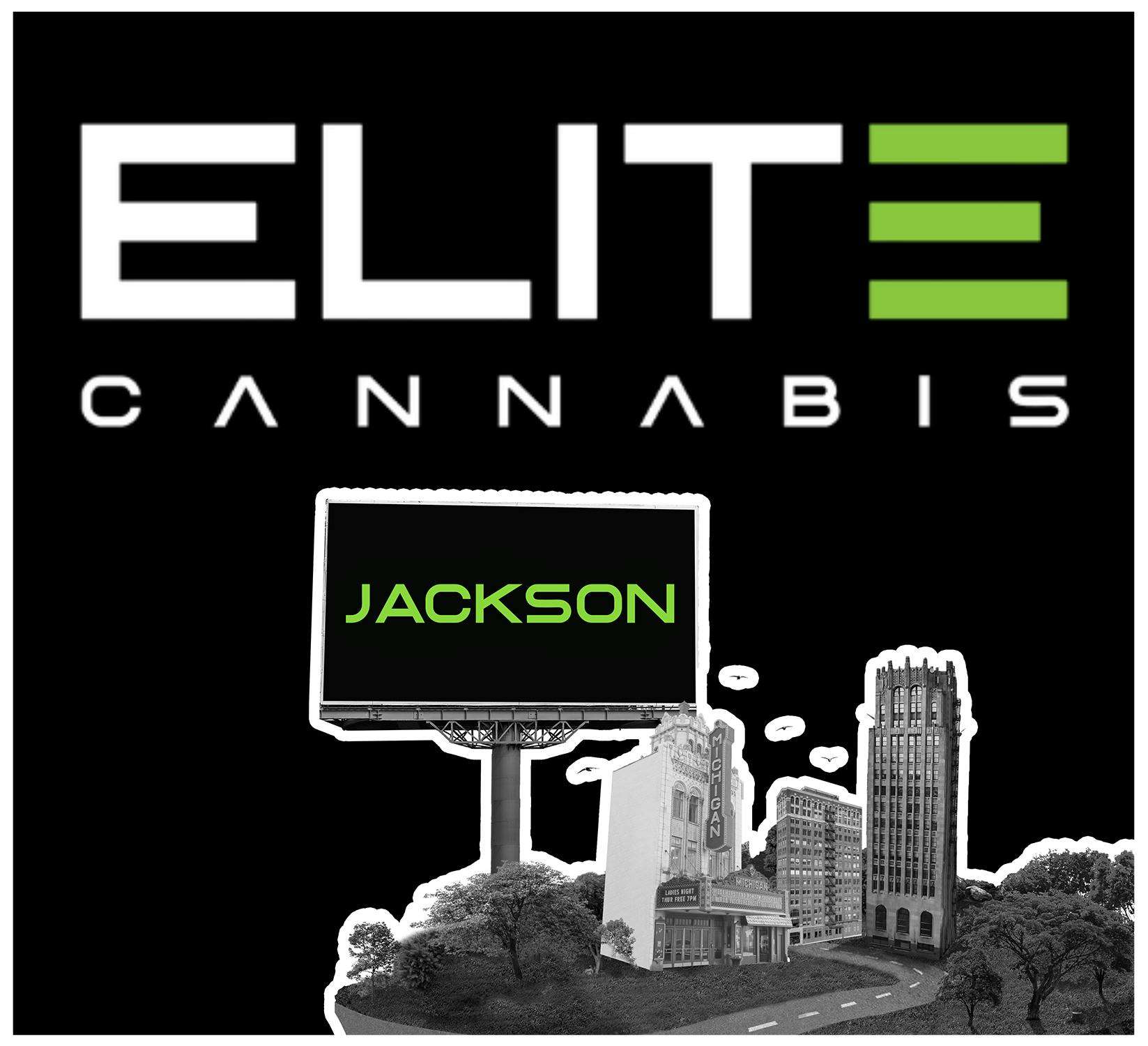 Elite Cannabis - Jackson storefront banner - recreational marijuana dispensary