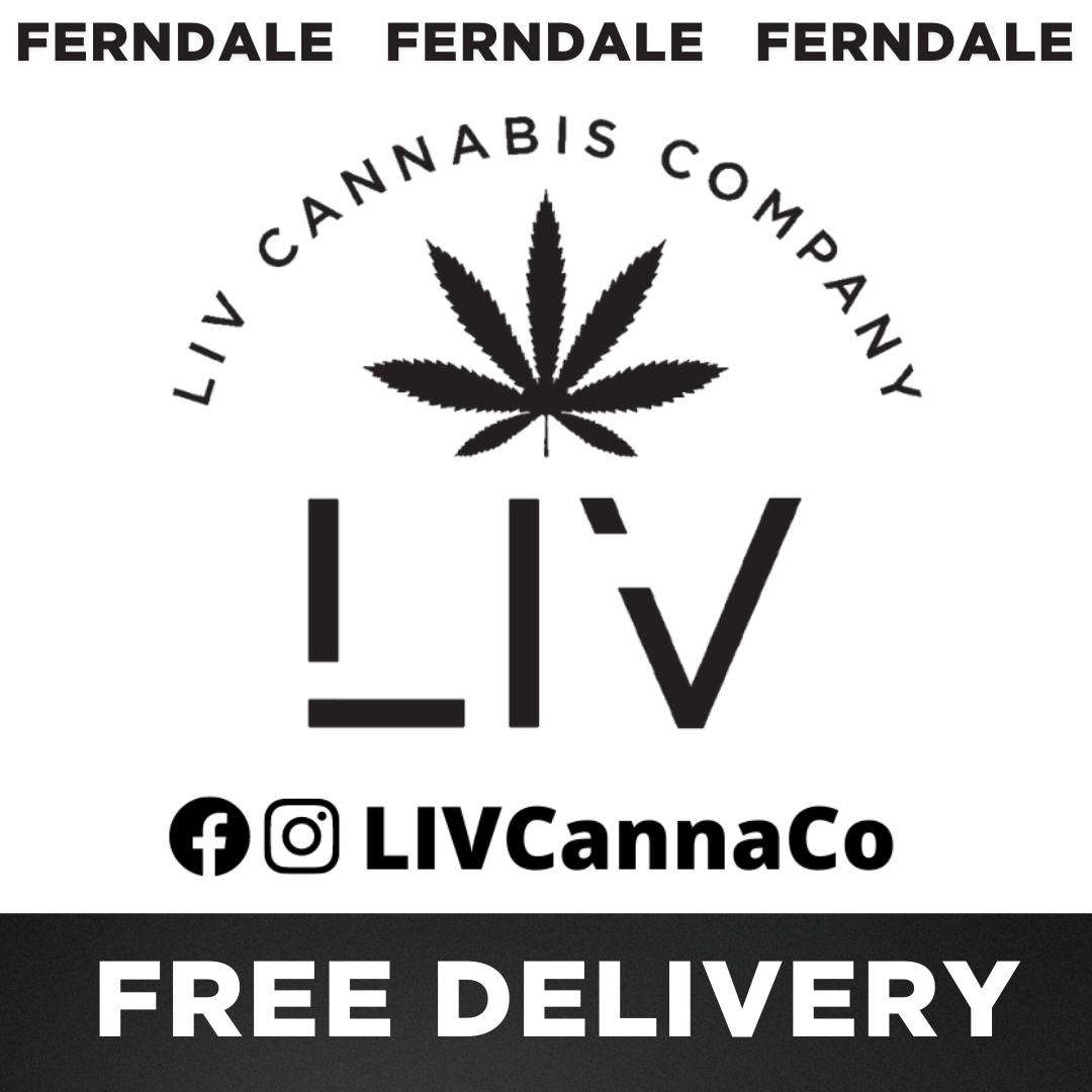 LIV Ferndale Delivery- Recreational storefront banner - recreational marijuana delivery