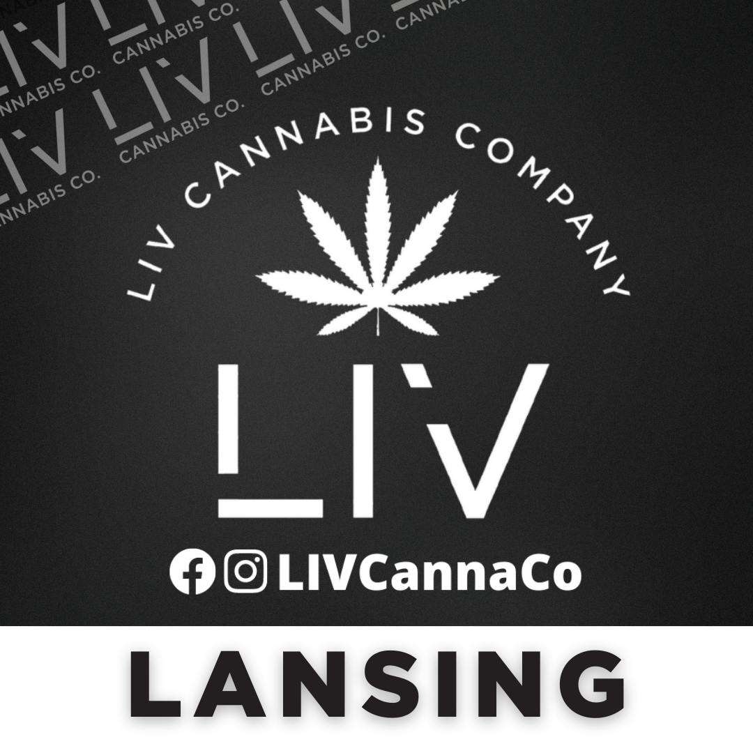 LIV Cannabis: Lansing storefront banner - recreational marijuana dispensary