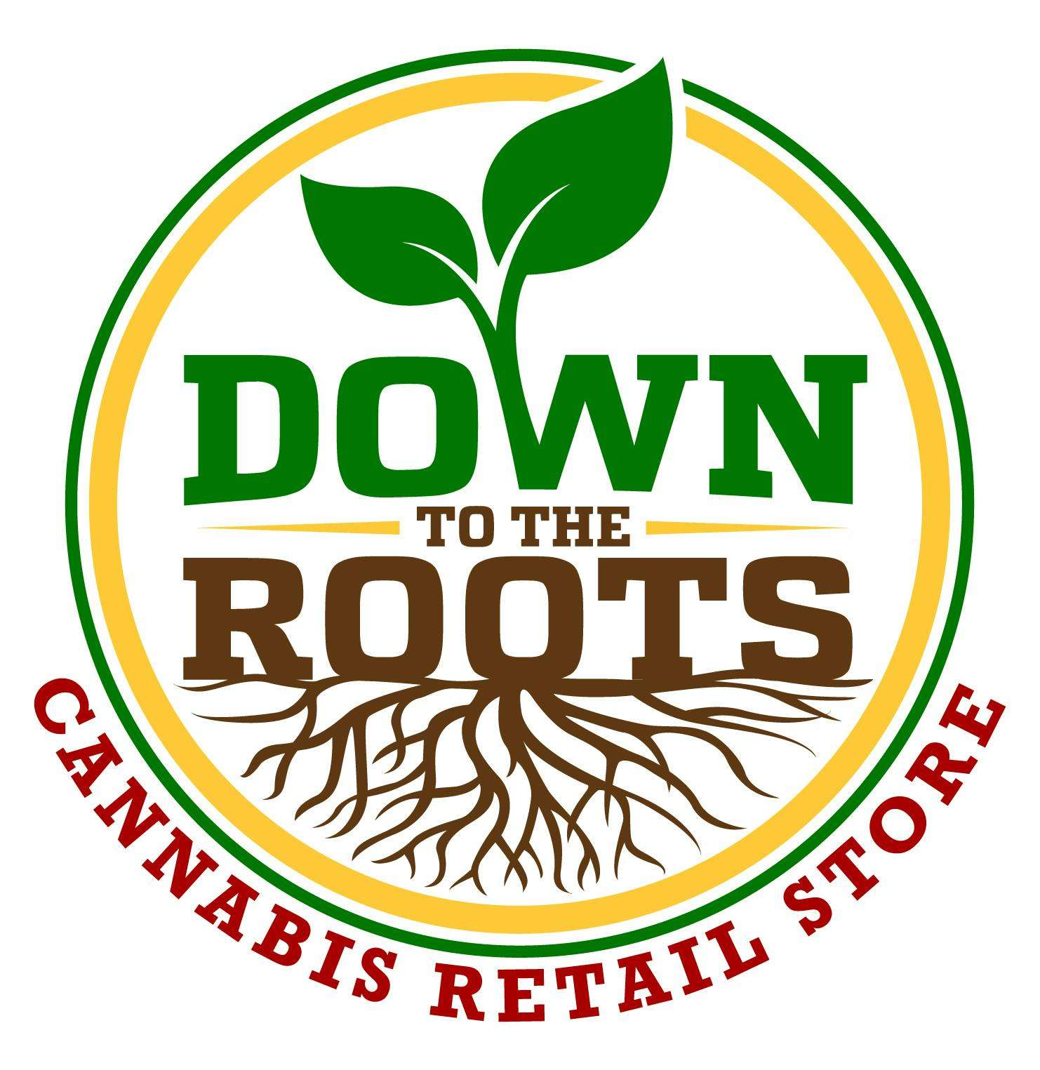 Down To The Roots storefront banner - recreational marijuana dispensary