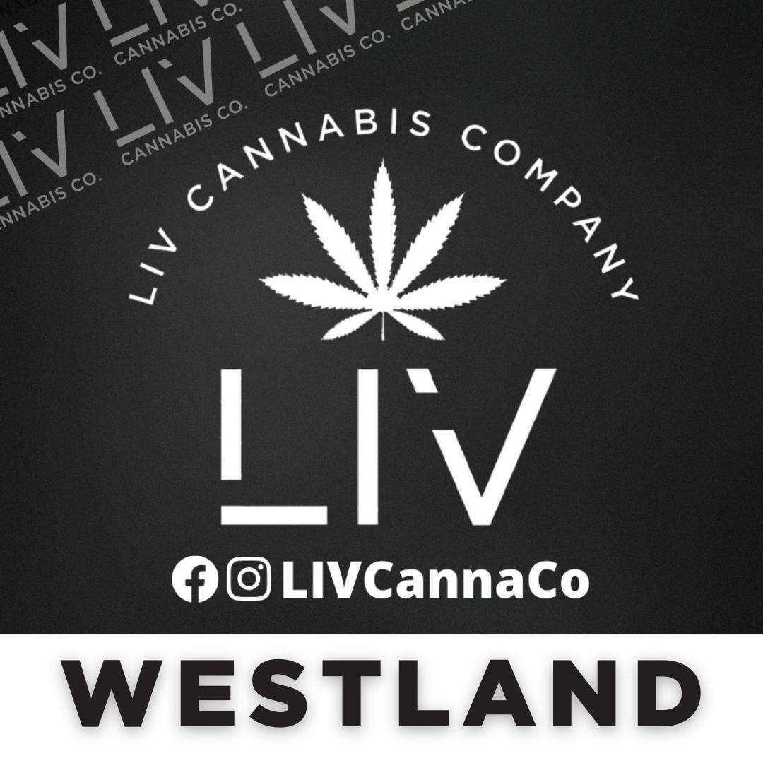 LIV Cannabis Westland storefront banner - recreational marijuana dispensary