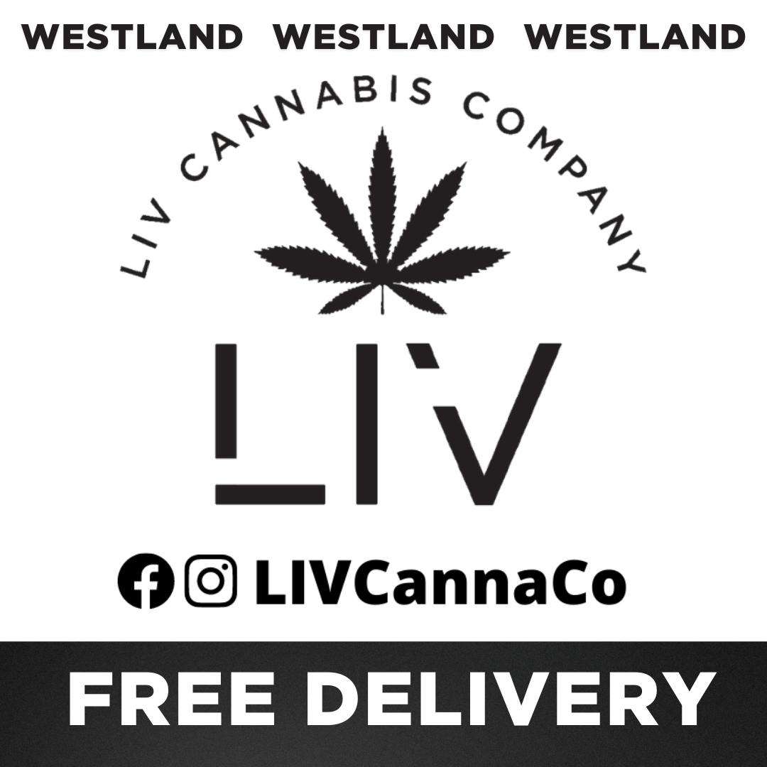 LIV Cannabis Westland storefront banner - recreational marijuana delivery