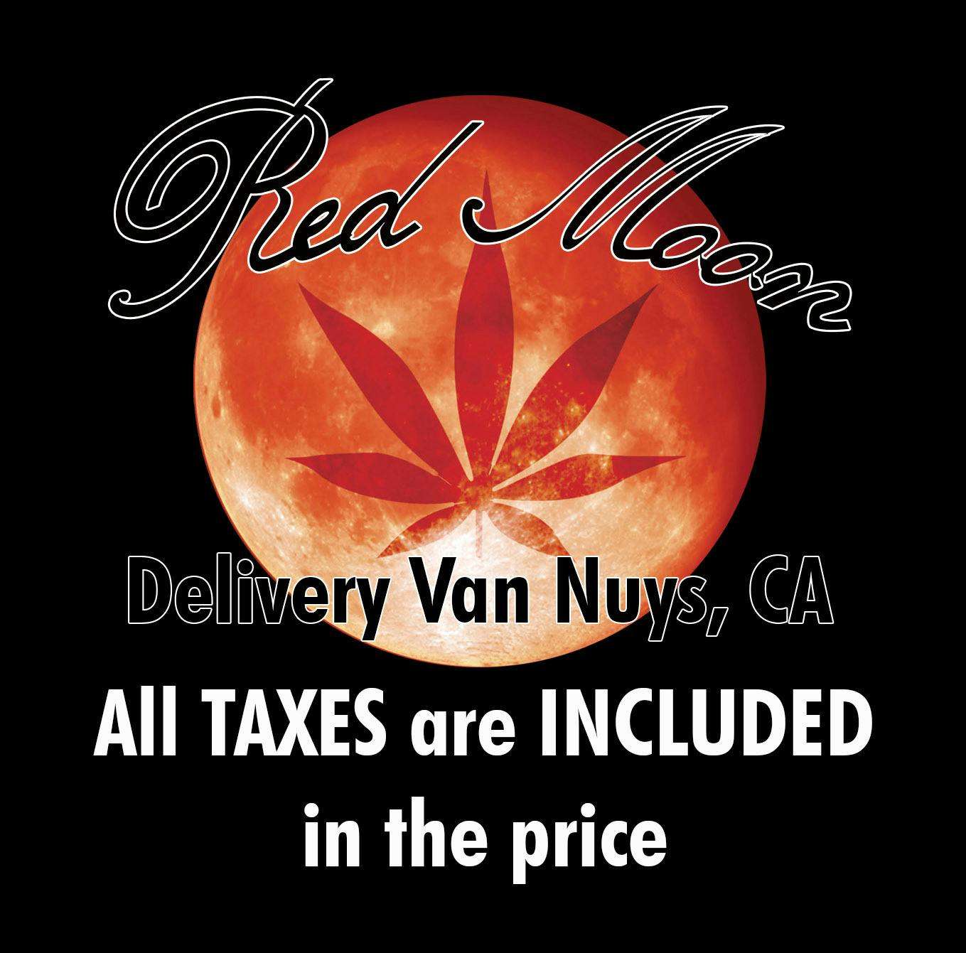 Red Moon Delivery storefront banner - recreational marijuana delivery