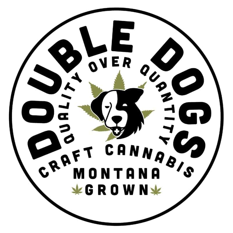 Double Dogs Weed Dispensary Bozeman storefront banner - recreational marijuana dispensary