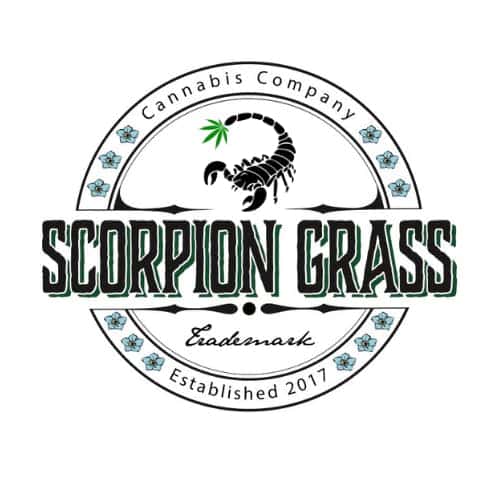 Scorpion Grass - South Anchorage storefront banner - recreational marijuana dispensary
