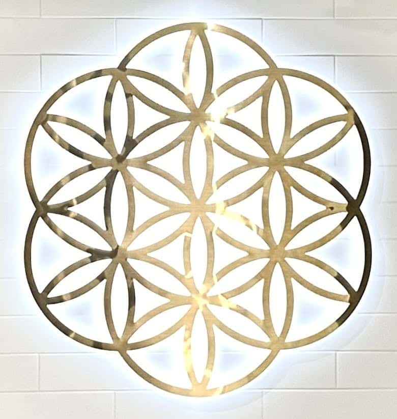 Flower of Life storefront banner - recreational marijuana dispensary