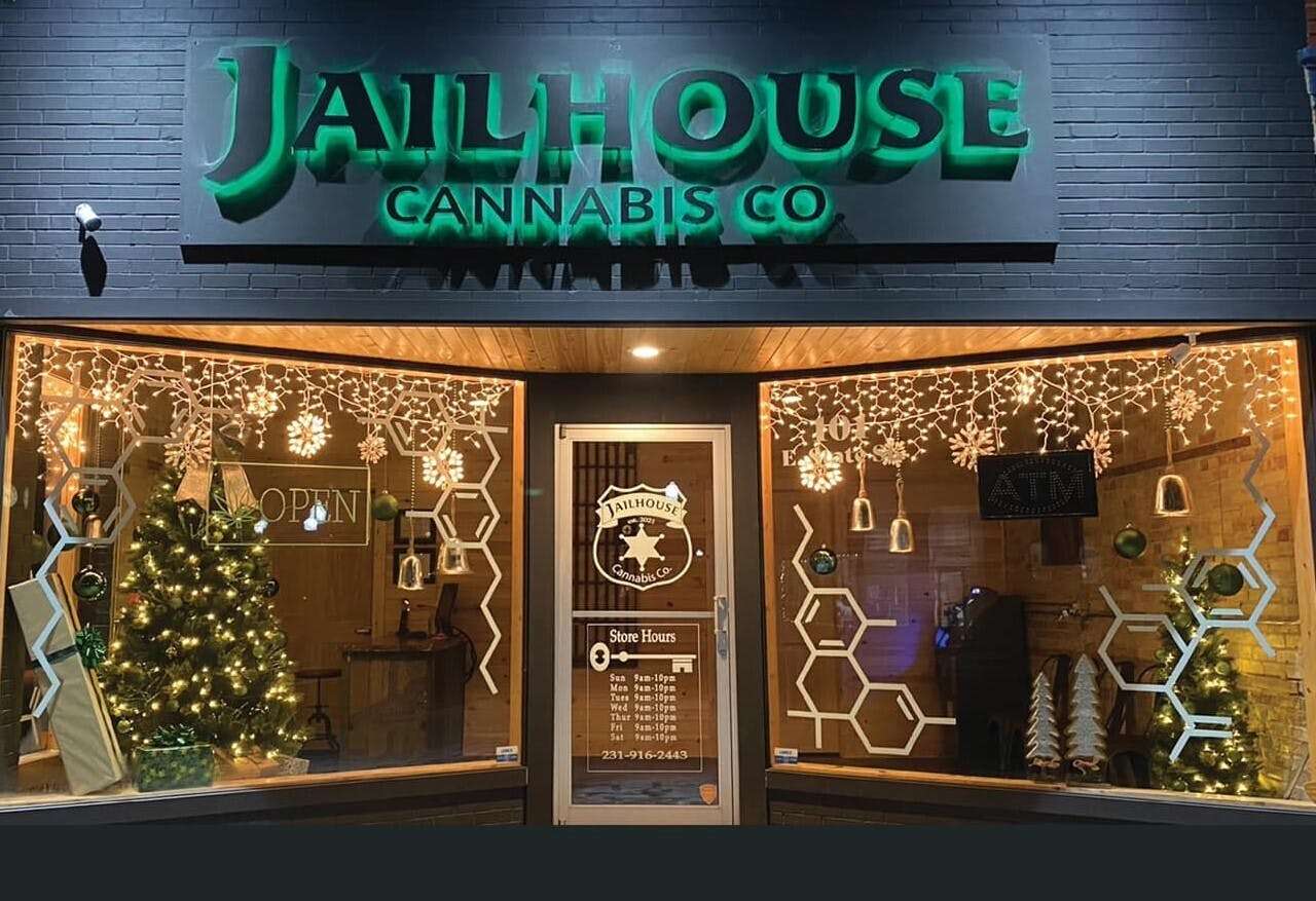 Jailhouse Cannabis - Mancelona storefront banner - recreational marijuana dispensary