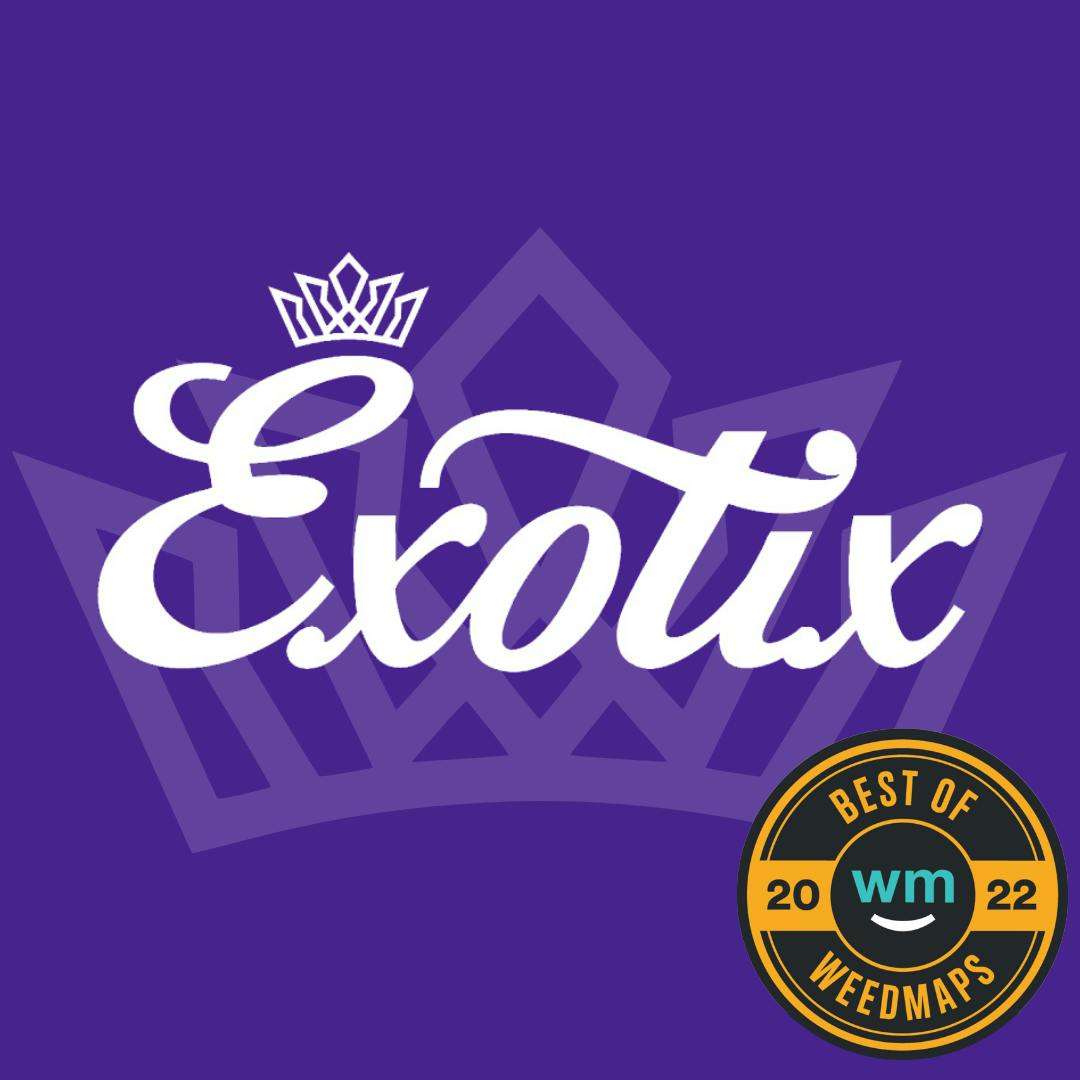 Exotix Weed Dispensary Los Angeles storefront banner - recreational marijuana dispensary