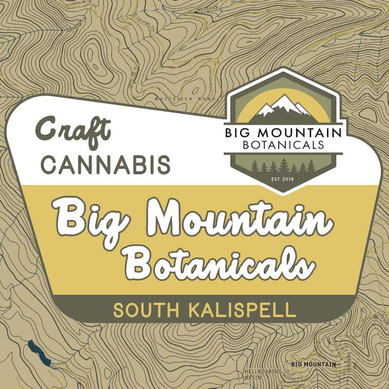 Big Mountain Botanicals - South Kalispell storefront banner - recreational marijuana dispensary