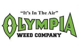 Olympia Weed Company - Pacific Ave storefront banner - recreational marijuana dispensary