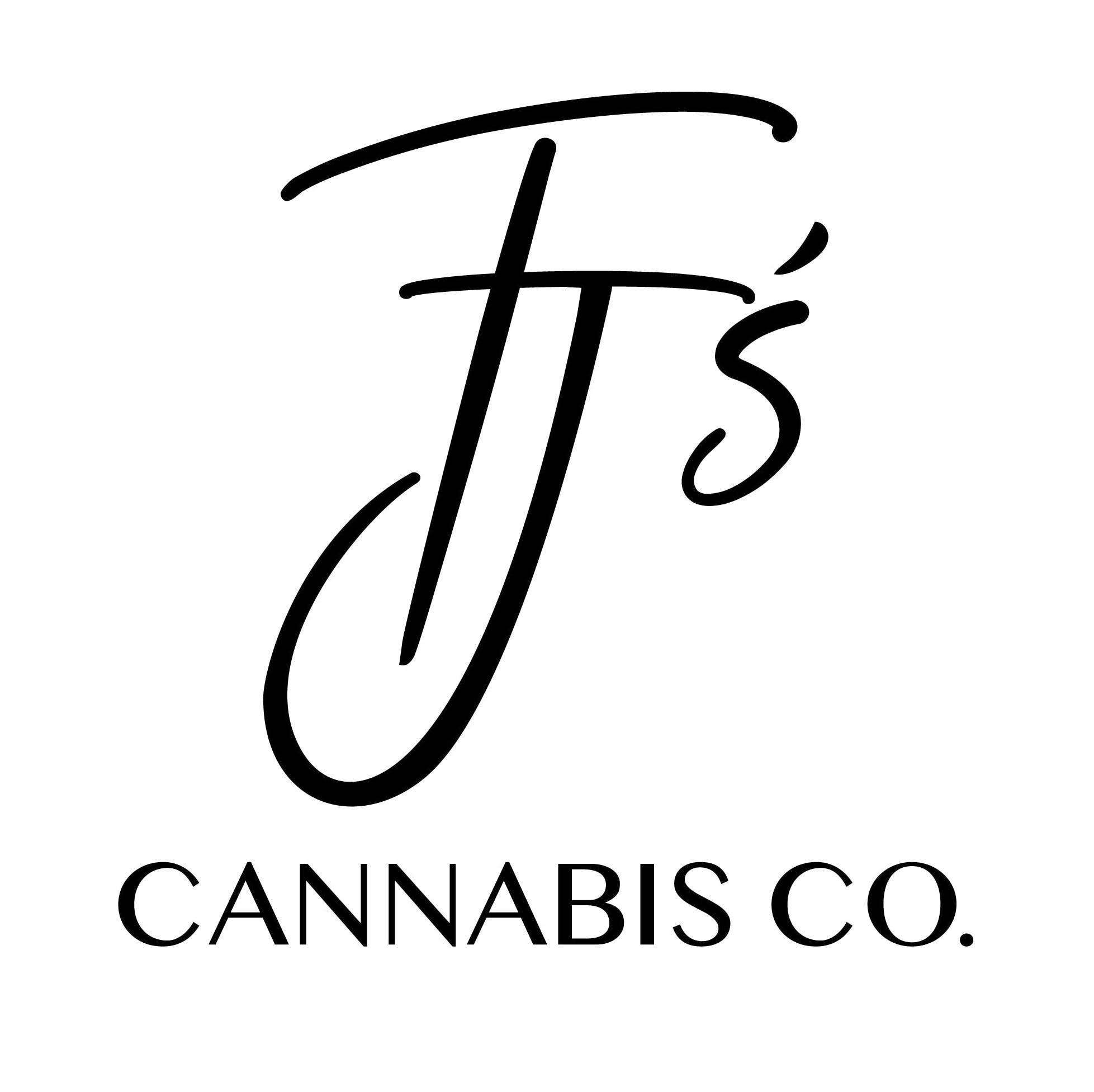 TJ's Cannabis Co. storefront banner - recreational marijuana dispensary