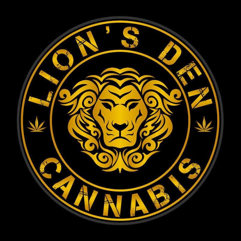 Lion's Den Cannabis storefront banner - recreational marijuana delivery