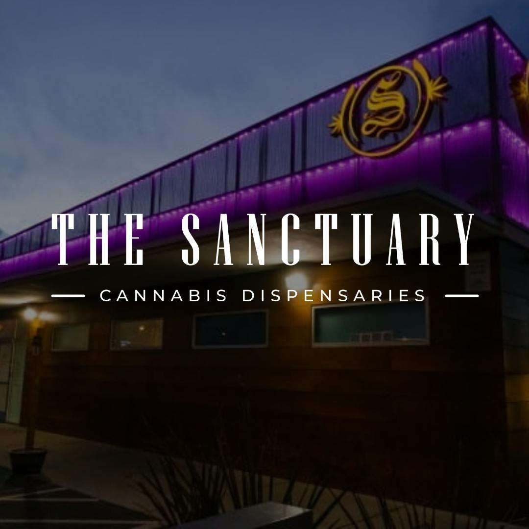 The Sanctuary - North Las Vegas storefront banner - recreational marijuana dispensary