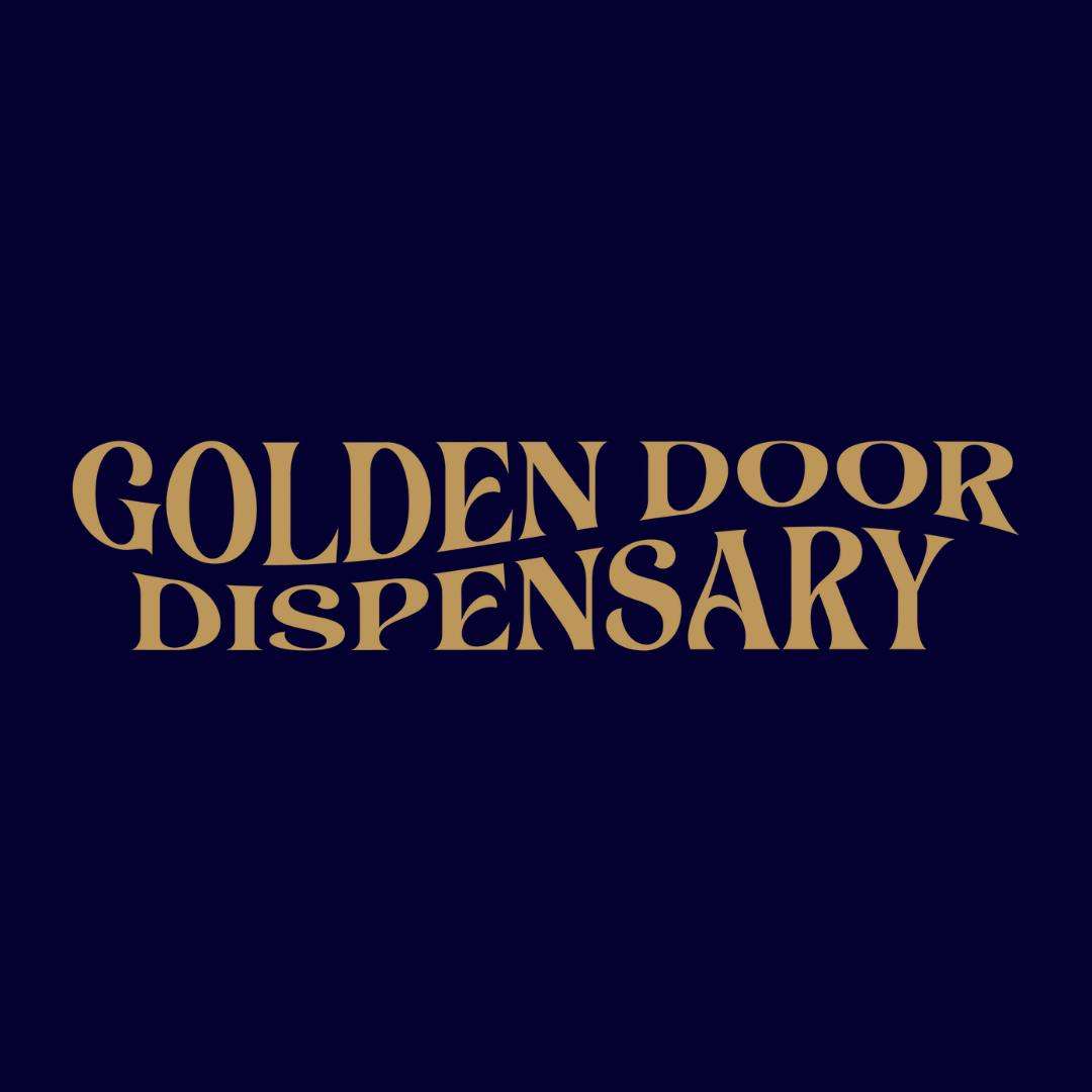 Golden Door Dispensary storefront banner - recreational marijuana dispensary