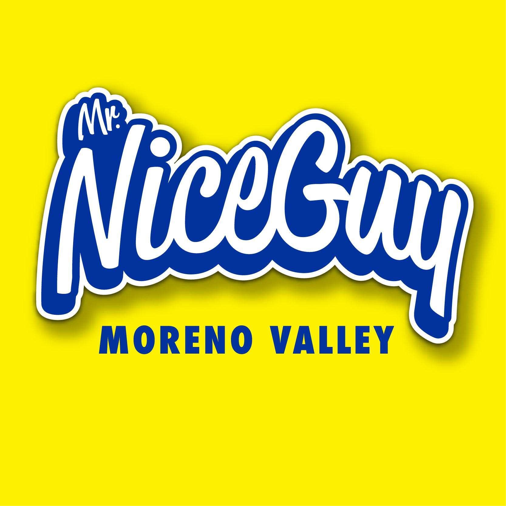 Mr. Nice Guy – Moreno Valley storefront banner - recreational marijuana dispensary