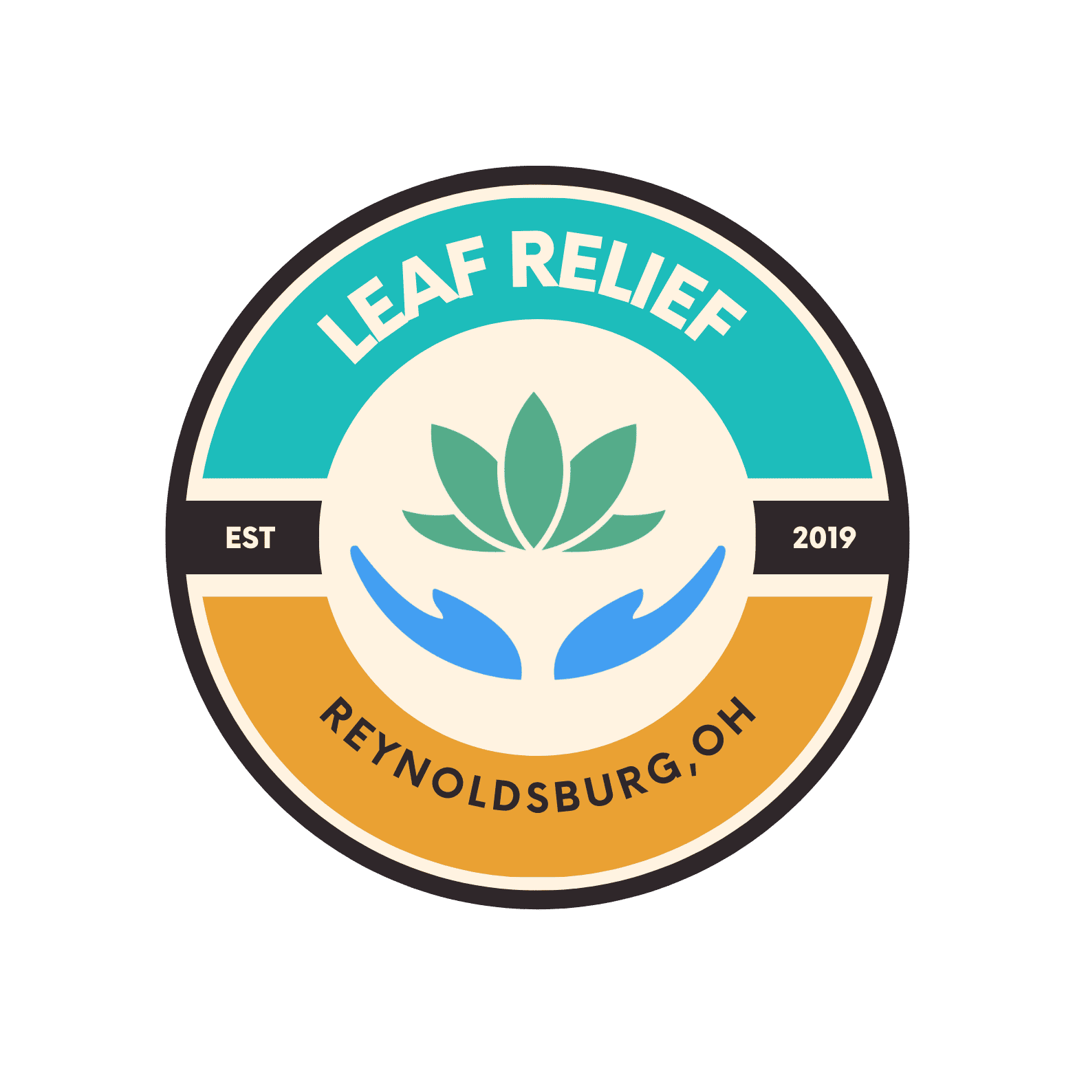 Leaf Relief Reynoldsburg storefront banner - recreational marijuana dispensary