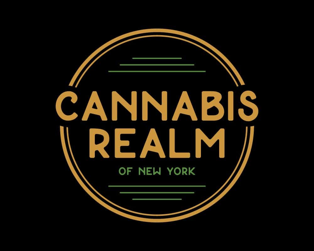 Cannabis Realm of New York storefront banner - recreational marijuana dispensary